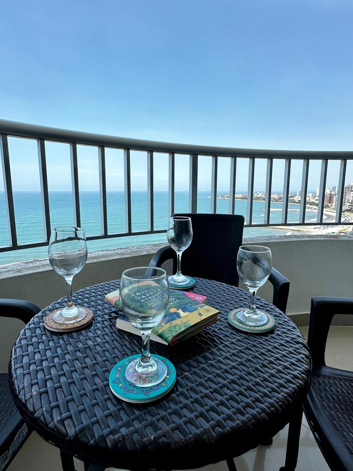 Apartamento Con Vista Al Mar Piso 19 Bocagrande Cartagena Exterior foto