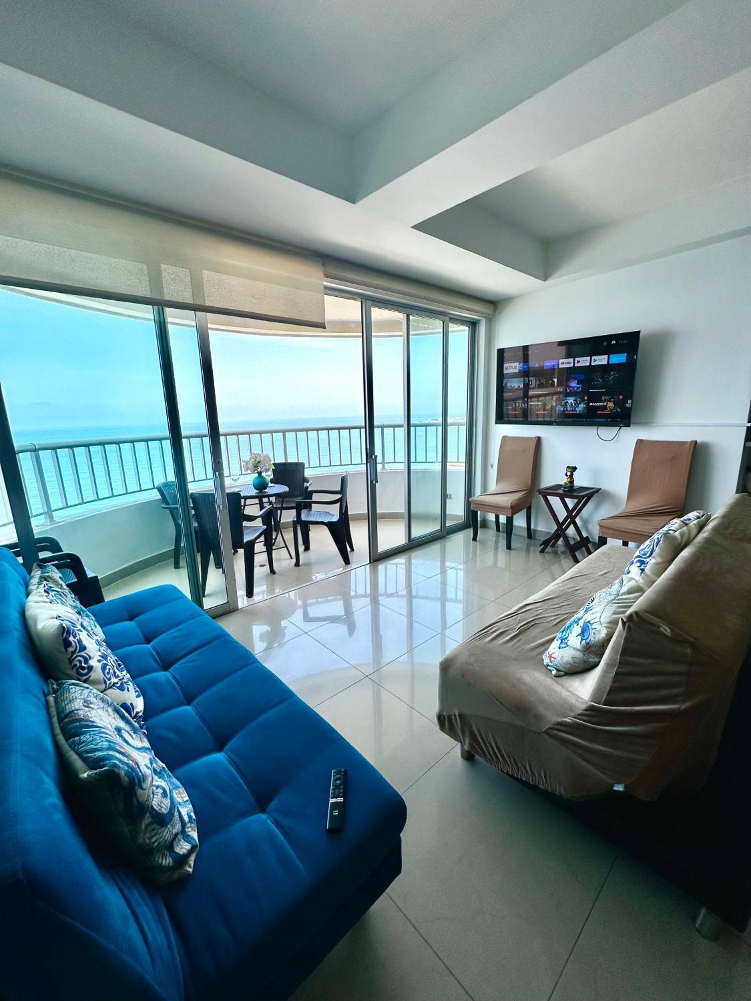 Apartamento Con Vista Al Mar Piso 19 Bocagrande Cartagena Exterior foto